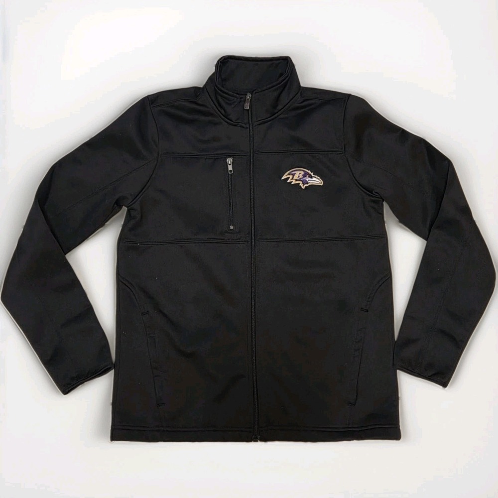 NFL Team Apparel Baltimore Ravens Youth Large (14/16) Softshell Full-Zip Jacket